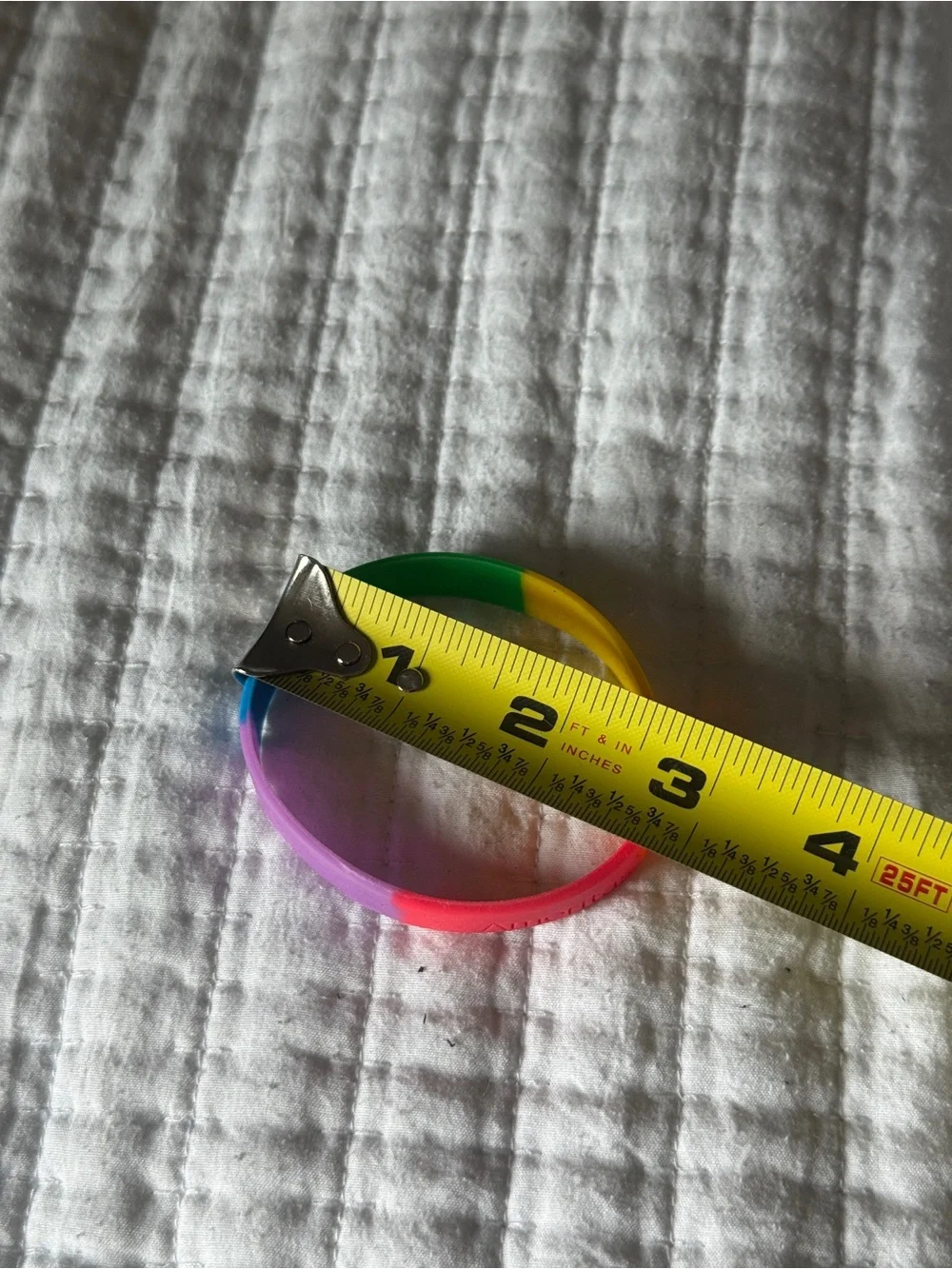 Ameritas Rainbow Silicone Wristband Bracelet Pride Promo Rubber Band 8 Inch